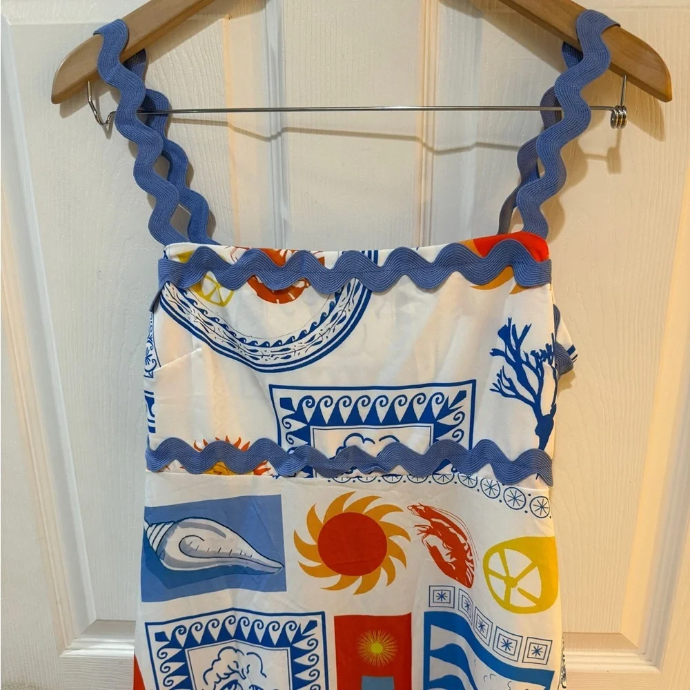 Colorful Patchwork Maxi Dress no tags inside! See measurements italian vacation